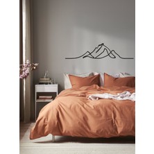 Soi Dekor Montara Minimalist Dağ Silueti Metal Duvar Tablosu