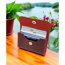 Penta Polo Cronder Hakiki Deri Yan Model Kutu Kartlık