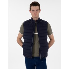 Pierre Cardin Erkek Lacivert Cropped Slim Yelek 50302531-VR033