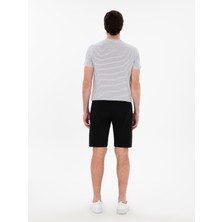Cacharel Erkek Siyah Slim Fit Günlük Şort 50300988-VR046