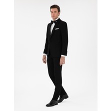 Cacharel Erkek Siyah Slim Fit Şal Yaka Smokin Damatlık 50306126-VR046