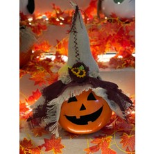 Mady Aksesuar Halloween Sevimli Su Kabağı Cadılar Bayramı Iskandinav Jüt Şapka Parti Dekoru 45 cm