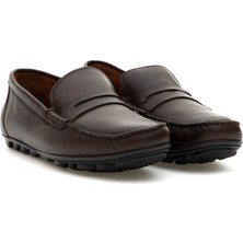 Cacharel Kahverengi %100 Deri Loafer Ayakkabı 50308466 VR029