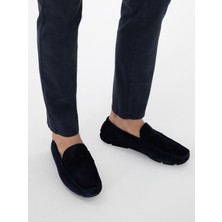 Cacharel Erkek Lacivert Süet Loafer Ayakkabı 50308457-VR033