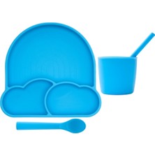Baby Chef's by ZN %100 Premıum Silikon 4'lü Mama Seti Vakum Sistemli
