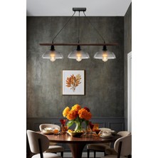 Karya Üçlü Sıralı Avize Fume