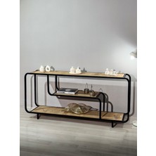 Modern Design Siyah Metal Tv Ünitesi - Tv Sehpası - Dekoratif Tv Ünitesi