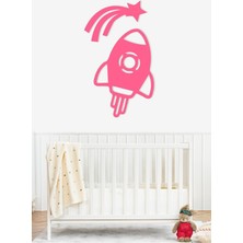 Uzay Temalı Dekoratif Çocuk Odası Tablosu