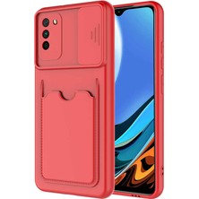 Zore Xiaomi Poco M3 Kılıf ​Kartix Kapak-Kırmızı