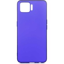 Zore Oppo A73 Kılıf Premier Silikon Kapak-Saks Mavi