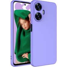 Zore Realme C55 Kılıf Mara Laaakan Kapak-Lila