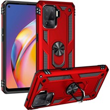 Zore Oppo Reno 5 Lite Kılıf Kapak-Kırmızı