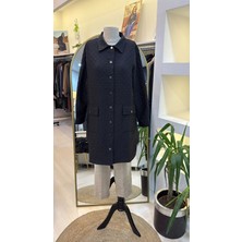 Invee Kapitone Siyah Ceket 6879