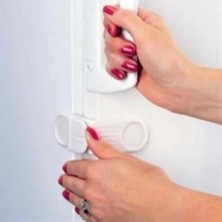 Ozcmax Bebek Çocuk Güvenlik Çekmece ve Dolap Için Kendiliğinde Yapışkanlı Vidasız Köşe Kapak Kilidi