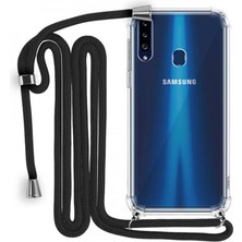 Piyasa Sepeti Samsung Galaxy A20S Boyun Askılı Şeffaf Tank Kılıf