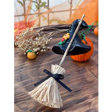 Mady Aksesuar Halloween Cadılar Bayramı Mini Cadı Çalı Süpürgesi Magnet