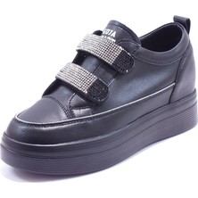 Guja Kadın Cırtlı Dolgu Topuk Sneakers Spor Ayakkabı Kalıbı 1 Numara Küçüktür 2524K313 -1