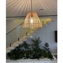 Mady Aksesuar Bambu Avize 35  cm   -Iskandinav Bohem ,özel Tasarım Aydınlatma-Mutfak,antre,salon,ofis