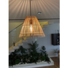 Mady Aksesuar Bambu Avize 35  cm   -Iskandinav Bohem ,özel Tasarım Aydınlatma-Mutfak,antre,salon,ofis
