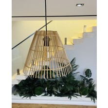 Mady Aksesuar Bambu Avize 35  cm   -Iskandinav Bohem ,özel Tasarım Aydınlatma-Mutfak,antre,salon,ofis