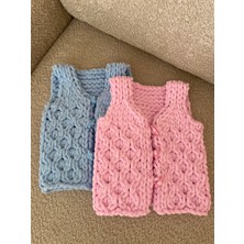 Puffy Peluş Bebek Yelek - Bebe Mavisi