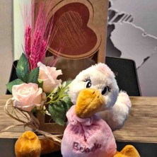 Biomein Hoşgeldin Bebek Leylek Peluş Set Pembe