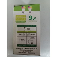 LED Uzaktan Kumandalı 9 W Renk Değiştiren Ampul
