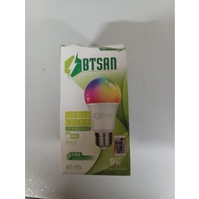LED Uzaktan Kumandalı 9 W Renk Değiştiren Ampul