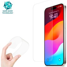 Evax (Esnek Nano Cam) iPhone 15 Pro Max Uyumlu Ultra Ince Darbe Korumalı Esnek Nano Mizer Ekran Koruyucu