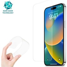 Evax (Esnek Nano Cam) iPhone 14 Pro Max Uyumlu Ultra Ince Darbe Korumalı Esnek Nano Mizer Ekran Koruyucu