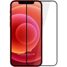 Evax (6d Tam) Iphone 12 Uyumlu 6d Tam Kaplayan Esd Anti-Statik 6d Hd 9h Tempered Cam Ekran Koruyucu