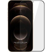 Evax (6d Tam) Iphone 12 Pro Uyumlu 6d Tam Kaplayan Esd Anti-Statik 6d Hd 9h Tempered Cam Ekran Koruyucu