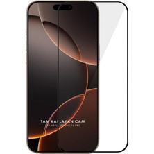 Evax (Guard Tam Kaplayan) Iphone 16 Pro Uyumlu Tam Kaplayan Guard Serisi Cam Ekran Koruyucu
