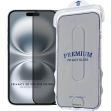 Evax (Magıcbox Hayalet) iPhone 16 Uyumlu Hayalet Özellikli Kolay Kurulum Aparatlı Cam Ekran Koruyucu