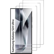 Evax 3'lü Paket Samsung S24 Ultra Uyumlu Temperli Hd+ Cam Ekran Koruyucu (3'lü Paket)