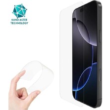 Evax (Esnek Nano Cam) iPhone 16 Pro Max Uyumlu Ultra Ince Darbe Korumalı Esnek Nano Mizer Ekran Koruyucu