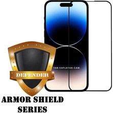 Evax (Armor Tam Kaplayan) Iphone 15 Pro Max Uyumlu Hizalama Aparatlı Tam Kaplayan Cam Ekran Koruyucu