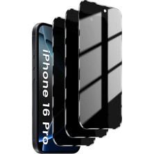 Evax (3'lü Guard Hayalet) Iphone 16 Pro Uyumlu Hayalet Tam Kaplayan Guard Cam Ekran Koruyucu (3 Adet)