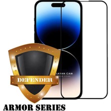 Evax (Armor Tam Kaplayan) Iphone 15 Uyumlu Hizalama Aparatlı Armor Tam Kaplayan Cam Ekran Koruyucu