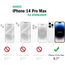 Evax 3'lü Paket iPhone 14 Pro Max Uyumlu Temperli Hd+ Cam Ekran Koruyucu (3'lü Paket)