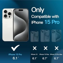 Evax 3'lü Paket iPhone 15 Pro Uyumlu Temperli Hd+ Cam Ekran Koruyucu (3'lü Paket)