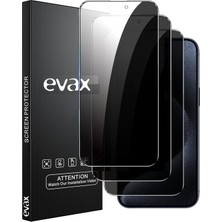 Evax (3'lü Guard Hayalet) Iphone 15 Pro Uyumlu Hayalet Tam Kaplayan Guard Cam Ekran Koruyucu (3 Adet)
