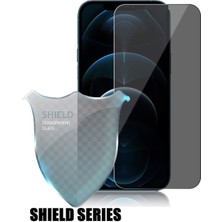Evax (Shıeld Hayalet) iPhone 12 Pro Max Uyumlu Hayalet Tam Kaplayan Shield Serisi Cam Ekran Koruyucu