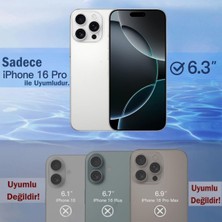 Evax iPhone 16 Pro Uyumlu 9h Hd+ Cam Ekran Koruyucu Uyumlu