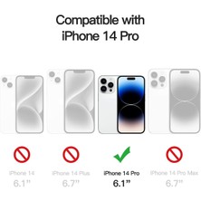 Evax 3'lü Paket iPhone 14 Pro Uyumlu Temperli Hd+ Cam Ekran Koruyucu (3'lü Paket)