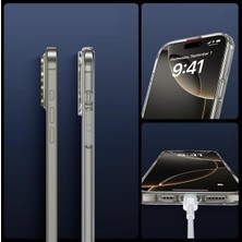 Evax (5'i 1 Arada) iPhone 16 Pro Uyumlu 1 Şeffaf Kılıf + 2 Ekran Koruyucu + 2 Kamera Lens Koruyucu