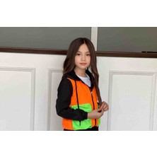 Poyraz Fashion Kids Kız Çocuk ve Erkek Çocuk Yağmurluk Kapişonlu  Içi File Astarlı Mont Hırka