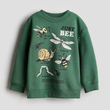 Yeşil Baskılı Sweat
