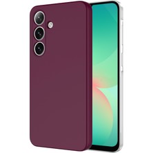 Caseworld Samsung Galaxy A26 Kapak Içi Kadife Kamera Korumalı Lansman Silikon Kılıf - Mürdüm