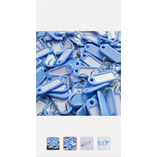 Songür Teknik Plastik Anahtarlık 100 Adet Açık Mavi